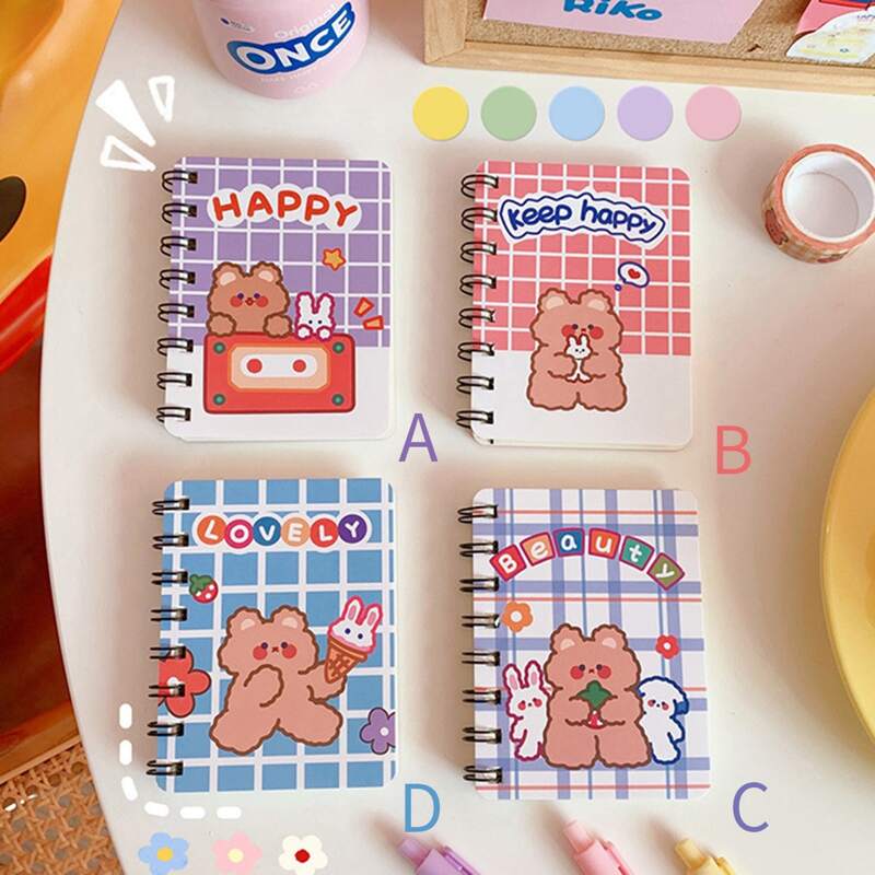 

1pc Cartoon Graphic Notebook, Multicolor