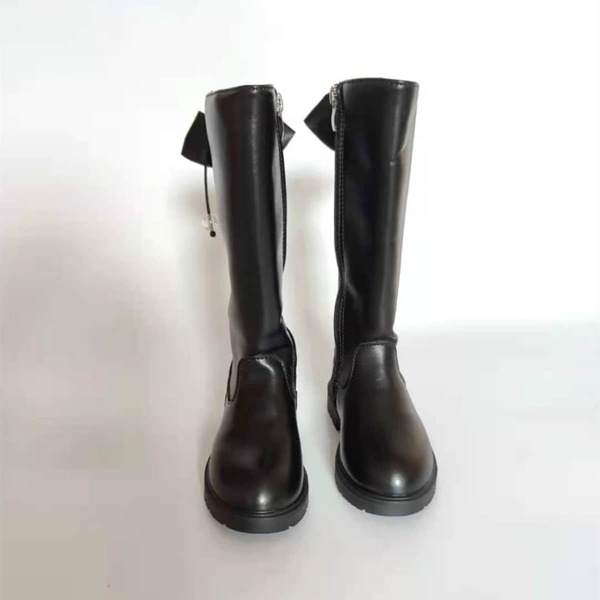 

Toddler Girls Bow Decor Side Zip Boots, Black