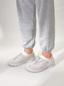 Cuccoo Zapatillas de running de niñitas con cordón - Blanco - Ver 8