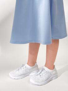 Cuccoo Zapatillas de running de niñitos con cordón - Blanco - Ver 1