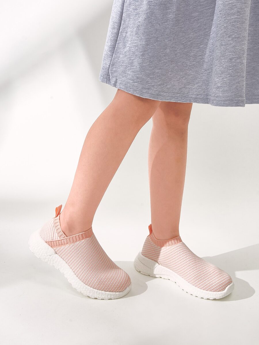 Cuccoo Zapatillas de running de Niñas de rayas - Rosa - Ver 1