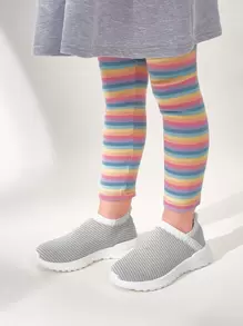 Cuccoo Zapatillas de running de niñitos de rayas - Gris - Ver 7