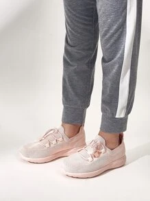 Cuccoo Zapatillas de running de niñitas con cordón - Rosa - Ver 9