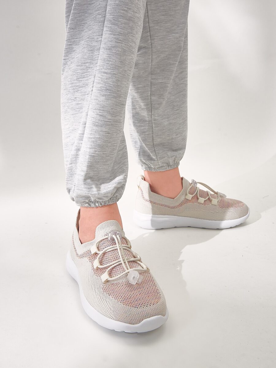 Cuccoo Zapatillas de running de Niñas con cordón - Beis - Ver 1