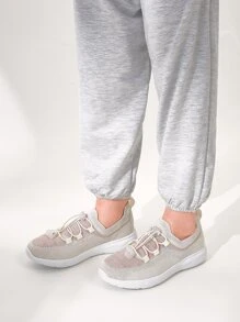 Cuccoo Zapatillas de running de Niñas con cordón - Beis - Ver 7