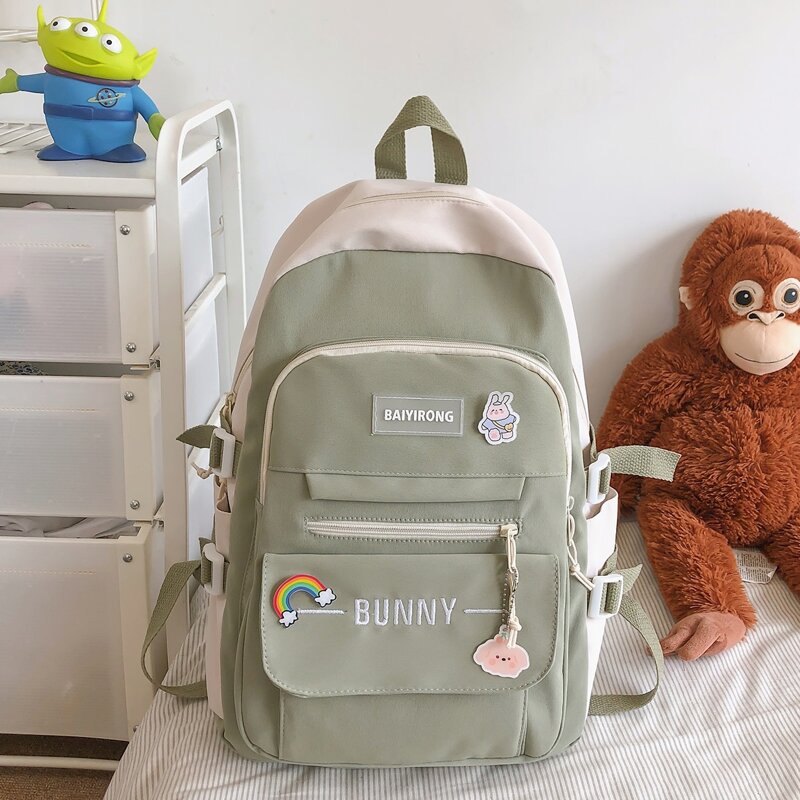

Pocket Front Backpack, Green