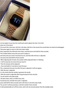 Đồng hồ kỹ thuật số đa giác - Hoa hồng vàng - Xem 4