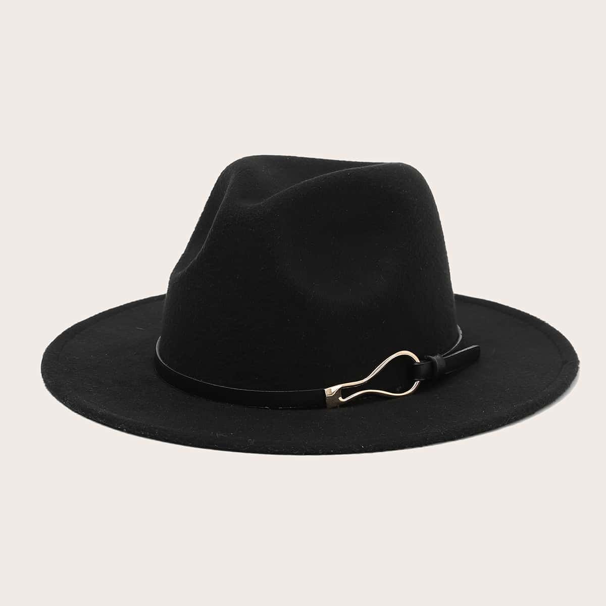 

Simple Fedora Hat, Black