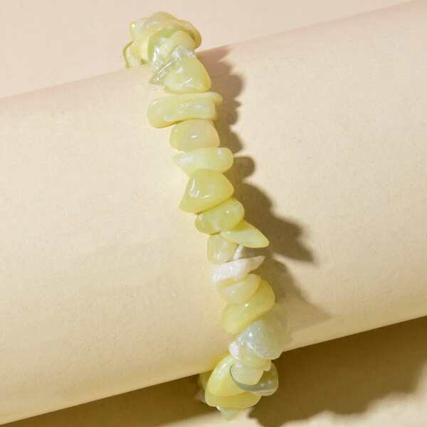 

Natural Stone Bracelet, Yellow