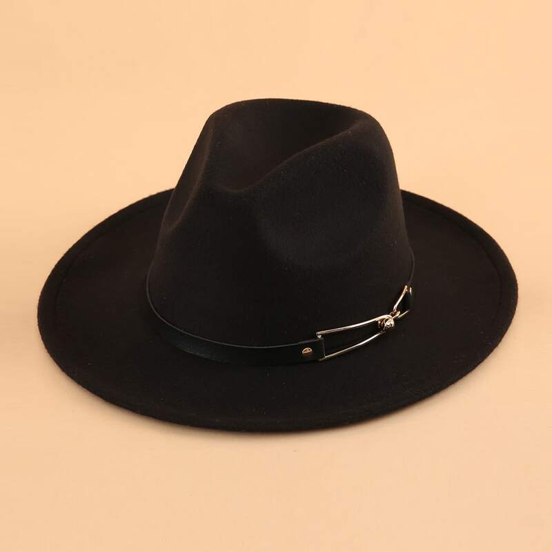 

Minimalist Fedora Hat, Black