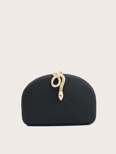 Mini Metal Decor Chain Evening Bag