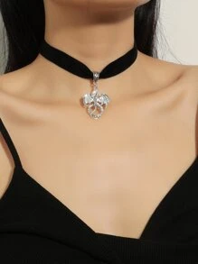 Dây chuyền mặt dây chuyền Rồng phương Tây - màu đen - Xem 1