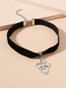 Dây chuyền mặt dây chuyền Rồng phương Tây - màu đen - Xem 2