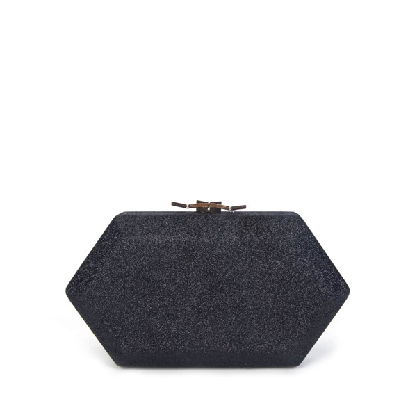 

Minimalist Glitter Novelty Bag, Black