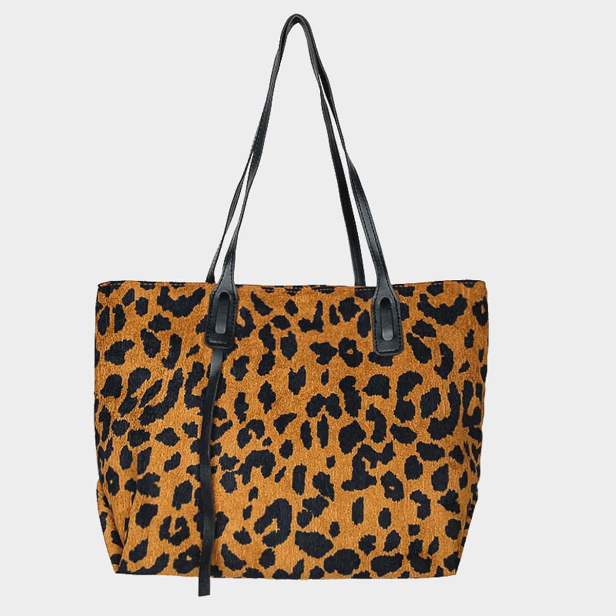 

Leopard Graphic Tote Bag, Multicolor