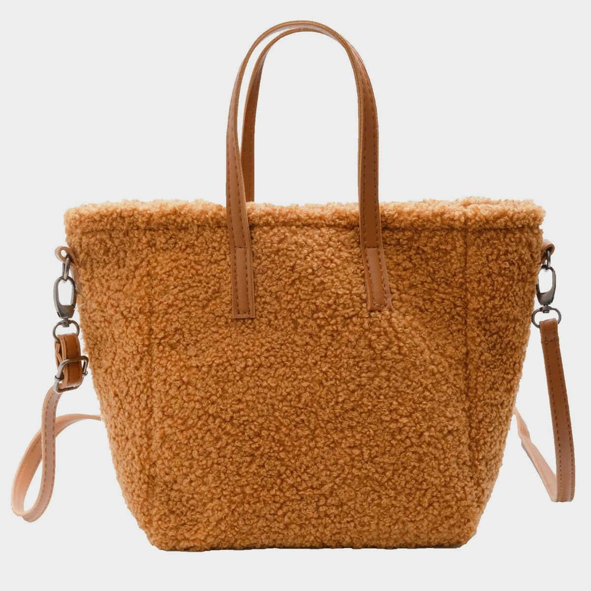 

Fluffy Tote Bag, Brown