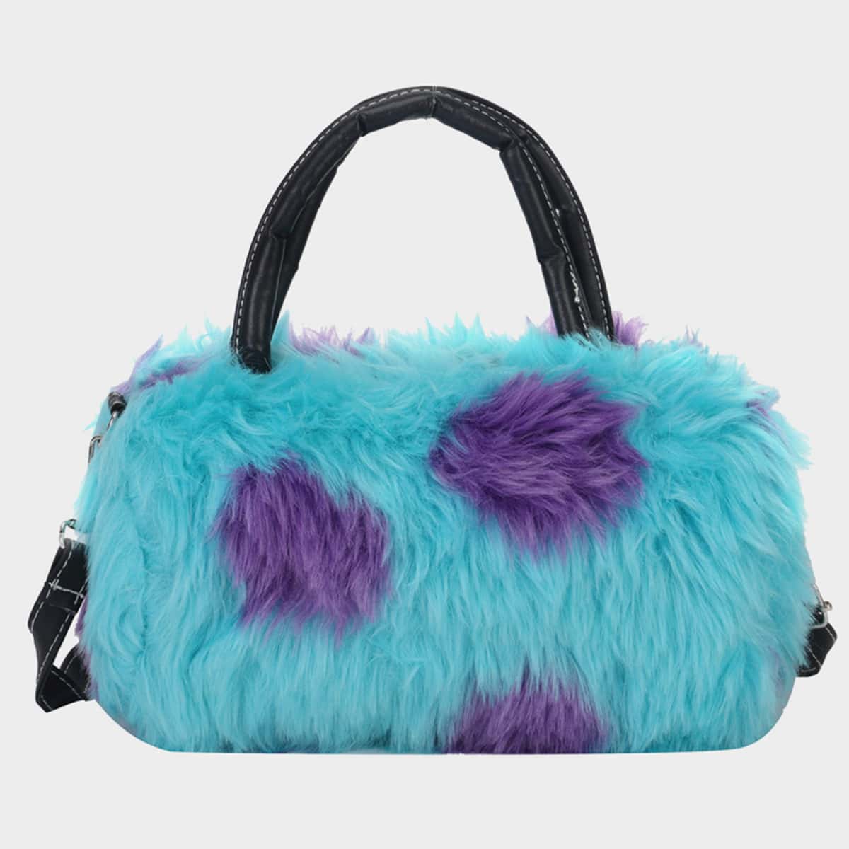 

Fluffy Satchel Bag, Multicolor