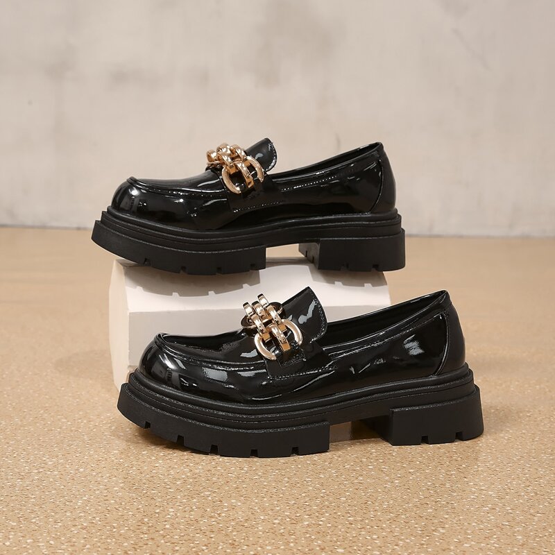 

Metal Decor Slip On Loafers, Multicolor
