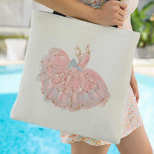 

Cartoon Graphic Shopper Bag, Multicolor