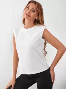 Easithlete Absorbs Sweat Breathable Sports Tank Top - White - View 5