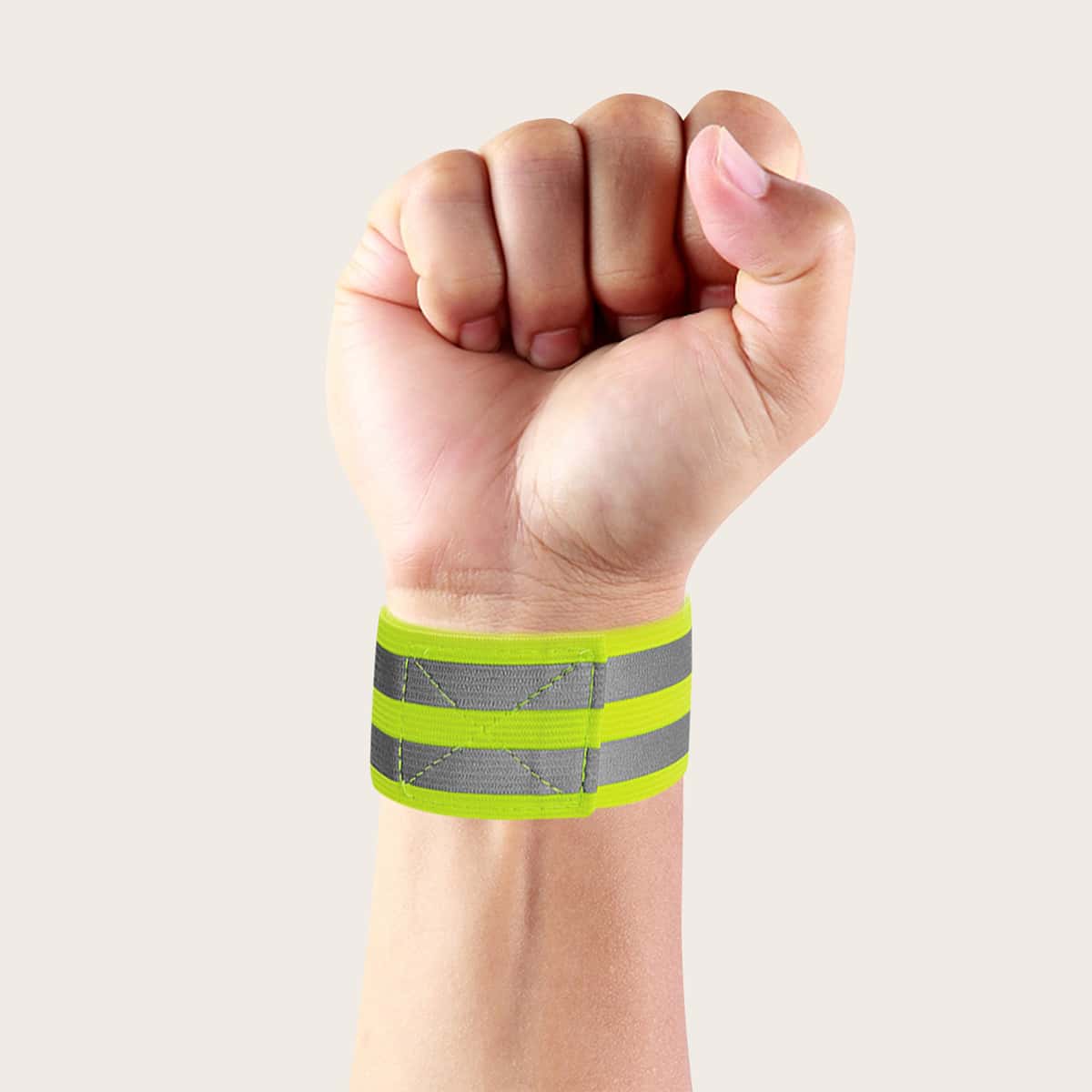 

1pc Sports Reflective Wristband, Green