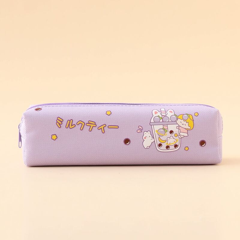 

Cartoon Graphic Pencil Case, Lilac purple
