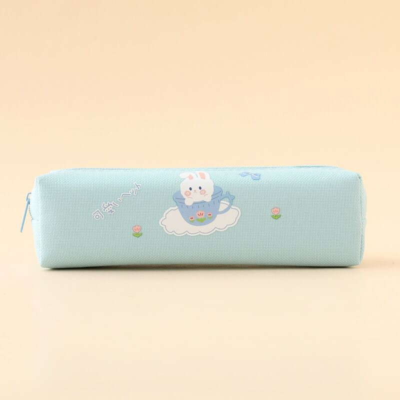 

Cartoon Graphic Pencil Case, Mint blue