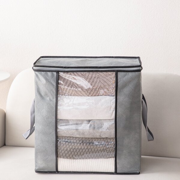

1pc Portable Quilt Storage Bag, Grey