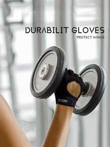 1pair Sports Half-finger Gloves - Black - View 5