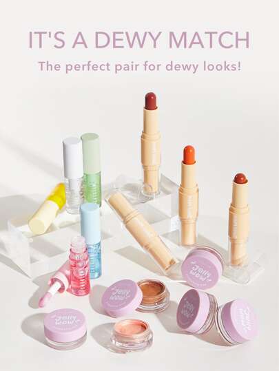 SHEGLAM Jelly Wow زيت شفاه مرطب-Berry Involved روج ملمع شفاه شفاف جلوس ماركة تجميل ومكياج للنساء والفتيات