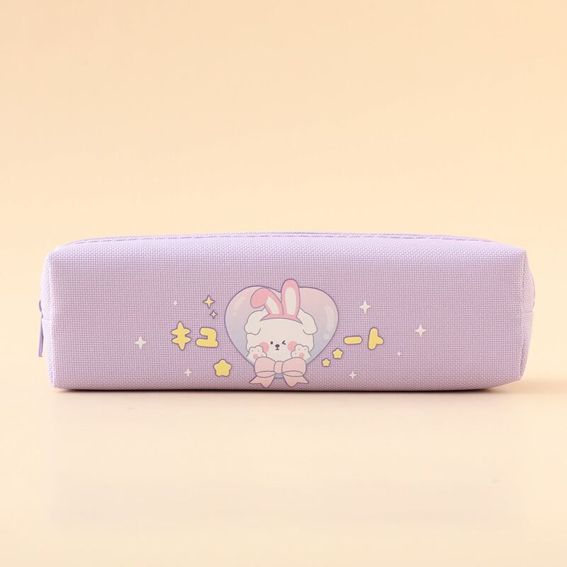 

Cartoon Graphic Pencil Bag, Lilac purple