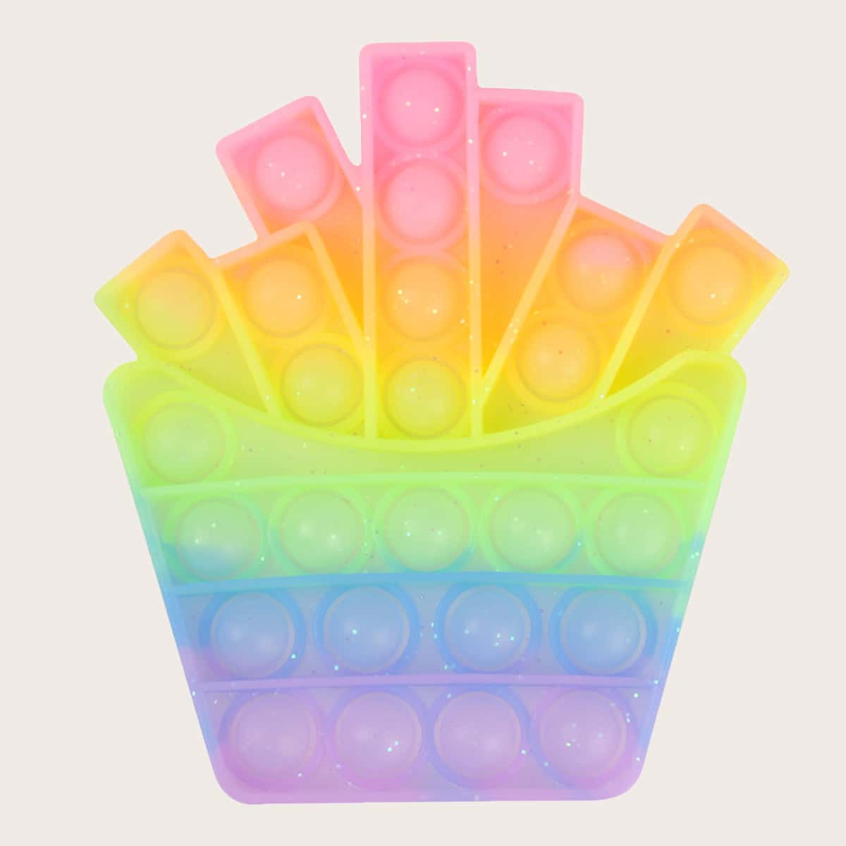 

Fries Shaped Push Pop Bubble, Multicolor