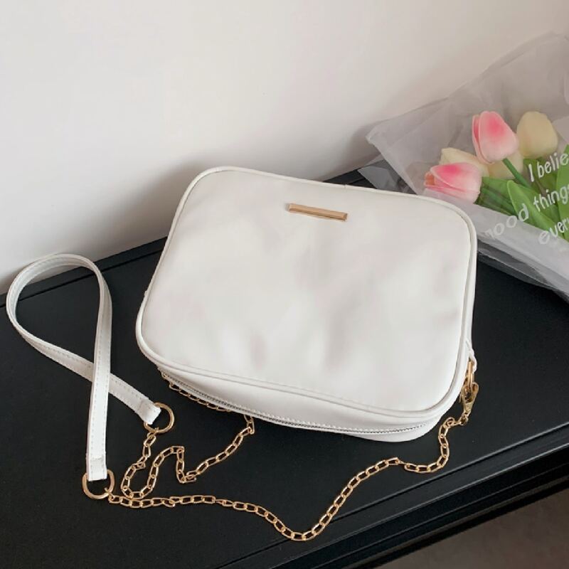 

Minimalist Crossbody Bag, White