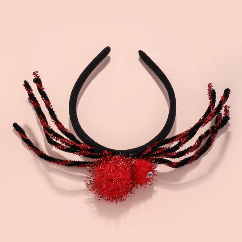 

Spider Decor Headband, Red