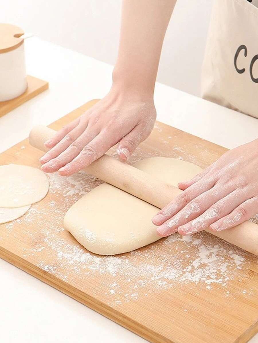 1pc Wooden Rolling Pin - Khaki - View 1