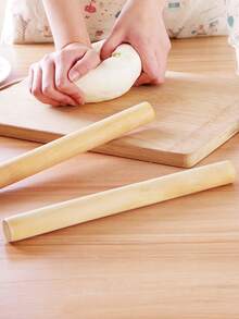 1pc Wooden Rolling Pin - Khaki - View 2
