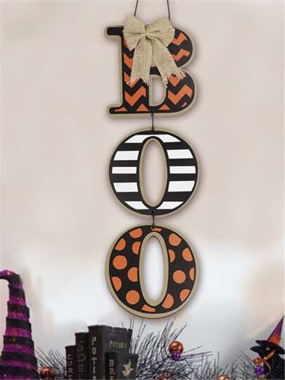 Agățat de perete cu litere grafice de Halloween, Decor pentru casă, Decor de cameră, Decor de perete