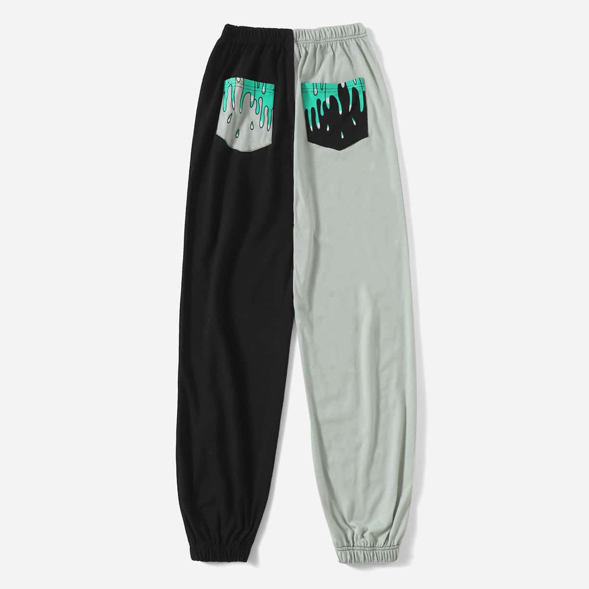 

Graphic Colorblock Sweatpants, Multicolor
