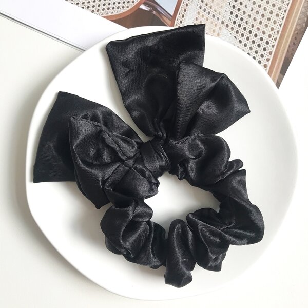 

Bow Decor Scrunchie, Black