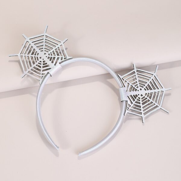 

Halloween Cobweb Decor Headband, Silver