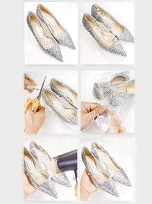 50pcs Clear Shoe Storage Bag, Simple PVC Shoe Dust Protection Thermoplastic Film Storage Bag For Household - Clear - View 8