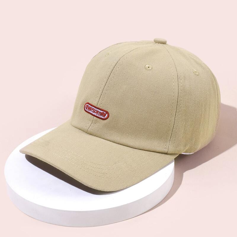 

Letter Embroidery Baseball Cap, Khaki
