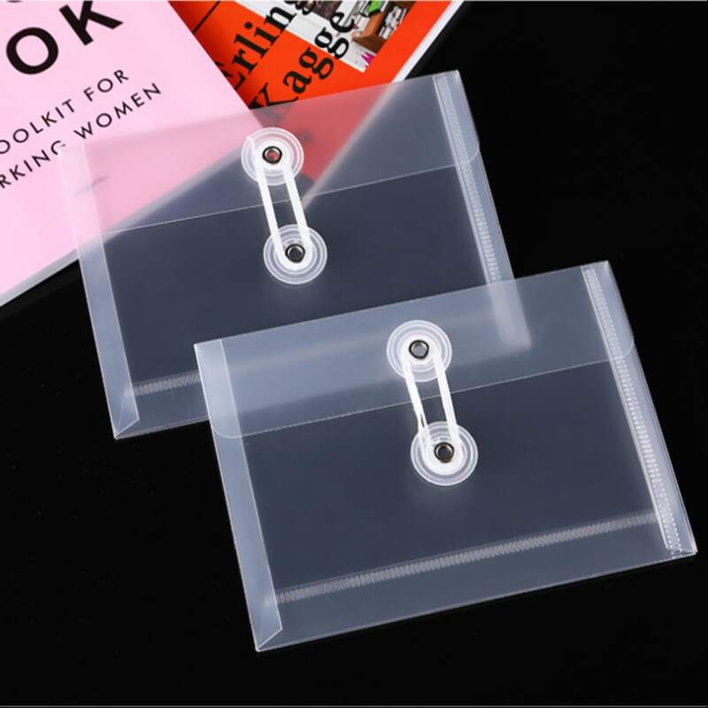 

2pcs Clear File Pocket, White