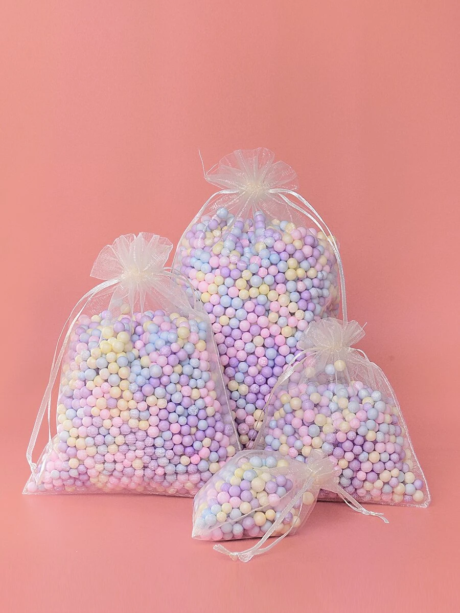 50入組素色禮品袋 - 米色 - 查看 1