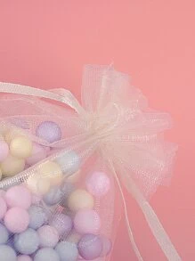 50入組素色禮品袋 - 米色 - 查看 2