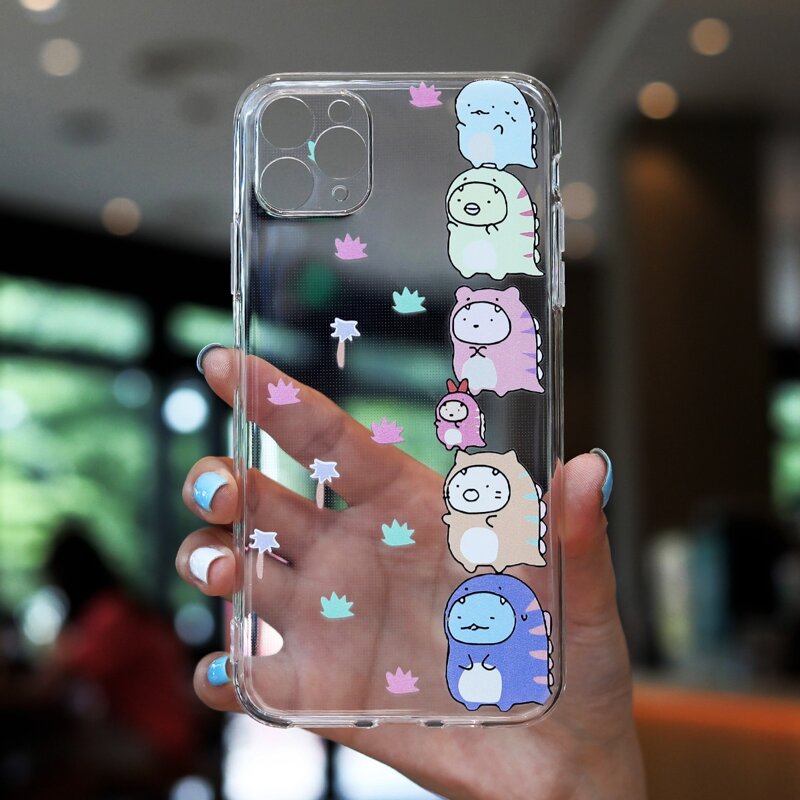 

Cartoon Graphic Clear Phone Case