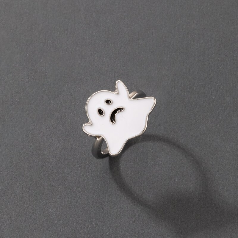 

Halloween Ghost Decor Ring, Black and white