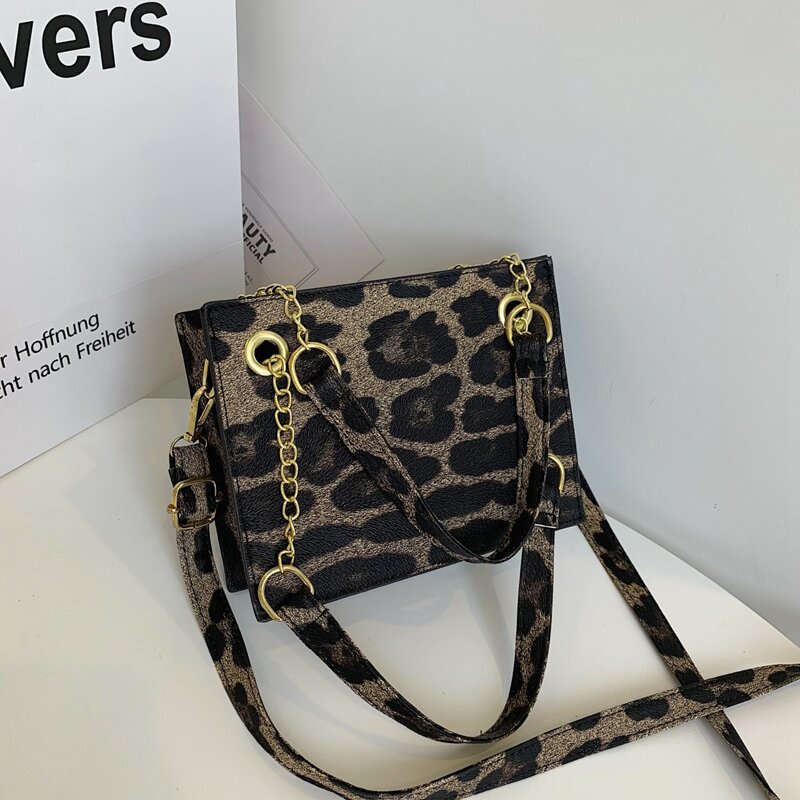 

Leopard Shoulder Bag, Multicolor