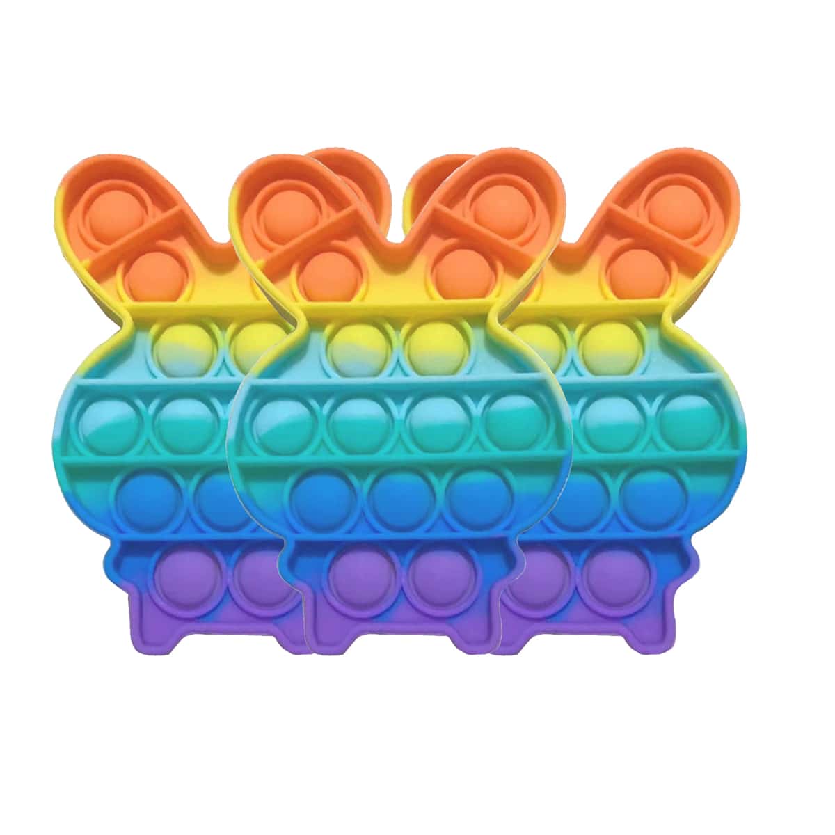 

Rabbit Shaped Push Pop Bubble, Multicolor