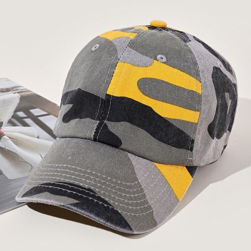 

Camo Graphic Baseball Cap, Multicolor